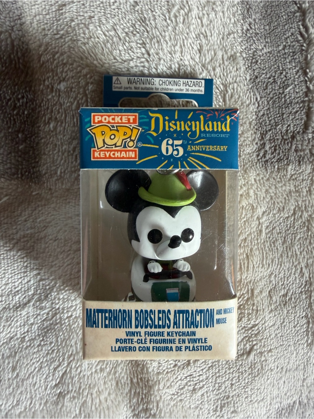 Funko Pocket Pop! Disneyland 65th Matterhorn Bobsleds Attraction Mickey Keychain